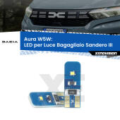 T10 (W5W) Aura Kit LED Premium chip 5700K - FINE SERIE: No garanzia