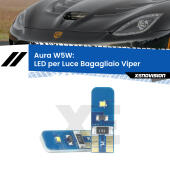 T10 (W5W) Aura Kit LED Premium chip 5700K - FINE SERIE: No garanzia