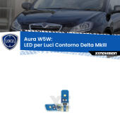 T10 (W5W) Aura Kit LED Premium chip 5700K - FINE SERIE: No garanzia