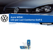 T10 (W5W) Aura Kit LED Premium chip 5700K - FINE SERIE: No garanzia