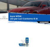 T10 (W5W) Aura Kit LED Premium chip 5700K - FINE SERIE: No garanzia