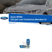 T10 (W5W) Aura Kit LED Premium chip 5700K - FINE SERIE: No garanzia