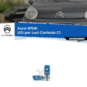 T10 (W5W) Aura Kit LED Premium chip 5700K - FINE SERIE: No garanzia