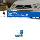 T10 (W5W) Aura Kit LED Premium chip 5700K - FINE SERIE: No garanzia