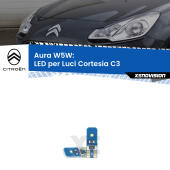 T10 (W5W) Aura Kit LED Premium chip 5700K - FINE SERIE: No garanzia