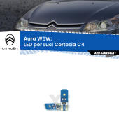 T10 (W5W) Aura Kit LED Premium chip 5700K - FINE SERIE: No garanzia