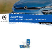 T10 (W5W) Aura Kit LED Premium chip 5700K - FINE SERIE: No garanzia