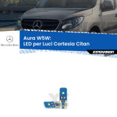 T10 (W5W) Aura Kit LED Premium chip 5700K - FINE SERIE: No garanzia