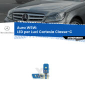 T10 (W5W) Aura Kit LED Premium chip 5700K - FINE SERIE: No garanzia