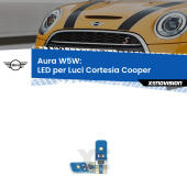 T10 (W5W) Aura Kit LED Premium chip 5700K - FINE SERIE: No garanzia