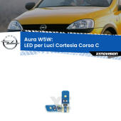 T10 (W5W) Aura Kit LED Premium chip 5700K - FINE SERIE: No garanzia