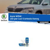 T10 (W5W) Aura Kit LED Premium chip 5700K - FINE SERIE: No garanzia