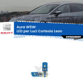 T10 (W5W) Aura Kit LED Premium chip 5700K - FINE SERIE: No garanzia