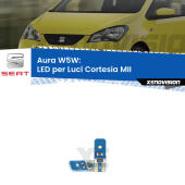 T10 (W5W) Aura Kit LED Premium chip 5700K - FINE SERIE: No garanzia