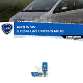 T10 (W5W) Aura Kit LED Premium chip 5700K - FINE SERIE: No garanzia