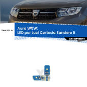 T10 (W5W) Aura Kit LED Premium chip 5700K - FINE SERIE: No garanzia