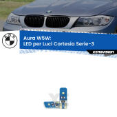 T10 (W5W) Aura Kit LED Premium chip 5700K - FINE SERIE: No garanzia