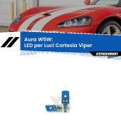 T10 (W5W) Aura Kit LED Premium chip 5700K - FINE SERIE: No garanzia