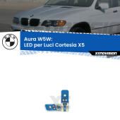 T10 (W5W) Aura Kit LED Premium chip 5700K - FINE SERIE: No garanzia