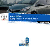 T10 (W5W) Aura Kit LED Premium chip 5700K - FINE SERIE: No garanzia