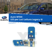 T10 (W5W) Aura Kit LED Premium chip 5700K - FINE SERIE: No garanzia