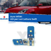 T10 (W5W) Aura Kit LED Premium chip 5700K - FINE SERIE: No garanzia