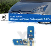 T10 (W5W) Aura Kit LED Premium chip 5700K - FINE SERIE: No garanzia