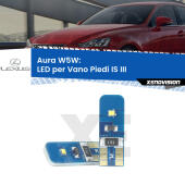T10 (W5W) Aura Kit LED Premium chip 5700K - FINE SERIE: No garanzia