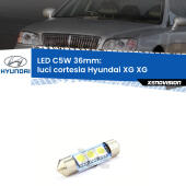 C5W C10W Led Canbus 36mm a 3 Ultra Led Xenovision - Bianco Lunare 6000k (Coppia)