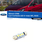 C5W C10W Led Canbus 41mm a 3 Ultra Led Xenovision - Bianco Lunare 6000k (Coppia)