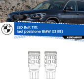 T10: LED Bolt 6000k (Coppia)
