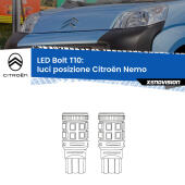 T10: LED Bolt 6000k (Coppia)