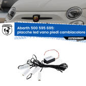 Kit 4 Placche LED Cambiacolore RGB Bluetooth Vano piedi e Abitacolo