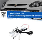 Kit 4 Placche LED Cambiacolore RGB Bluetooth Vano piedi e Abitacolo