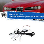 Kit 4 Placche LED Cambiacolore RGB Bluetooth Vano piedi e Abitacolo
