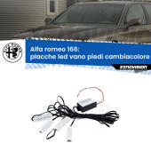 Kit 4 Placche LED Cambiacolore RGB Bluetooth Vano piedi e Abitacolo