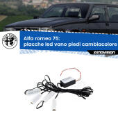 Kit 4 Placche LED Cambiacolore RGB Bluetooth Vano piedi e Abitacolo