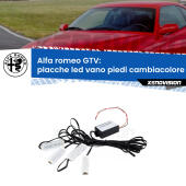 Kit 4 Placche LED Cambiacolore RGB Bluetooth Vano piedi e Abitacolo