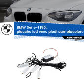 Kit 4 Placche LED Cambiacolore RGB Bluetooth Vano piedi e Abitacolo