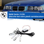 Kit 4 Placche LED Cambiacolore RGB Bluetooth Vano piedi e Abitacolo