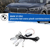 Kit 4 Placche LED Cambiacolore RGB Bluetooth Vano piedi e Abitacolo