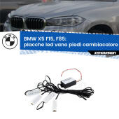 Kit 4 Placche LED Cambiacolore RGB Bluetooth Vano piedi e Abitacolo