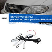 Kit 4 Placche LED Cambiacolore RGB Bluetooth Vano piedi e Abitacolo