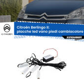 Kit 4 Placche LED Cambiacolore RGB Bluetooth Vano piedi e Abitacolo