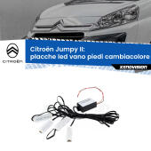 Kit 4 Placche LED Cambiacolore RGB Bluetooth Vano piedi e Abitacolo