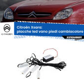 Kit 4 Placche LED Cambiacolore RGB Bluetooth Vano piedi e Abitacolo