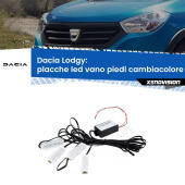 Kit 4 Placche LED Cambiacolore RGB Bluetooth Vano piedi e Abitacolo