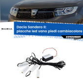 Kit 4 Placche LED Cambiacolore RGB Bluetooth Vano piedi e Abitacolo