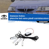 Kit 4 Placche LED Cambiacolore RGB Bluetooth Vano piedi e Abitacolo