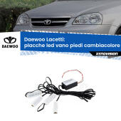 Kit 4 Placche LED Cambiacolore RGB Bluetooth Vano piedi e Abitacolo